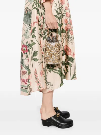 迷你缀饰盒形手提包