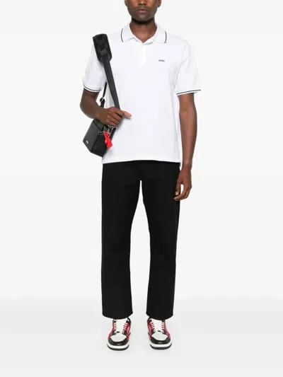 Amiri Cotton Polo Shirt In White