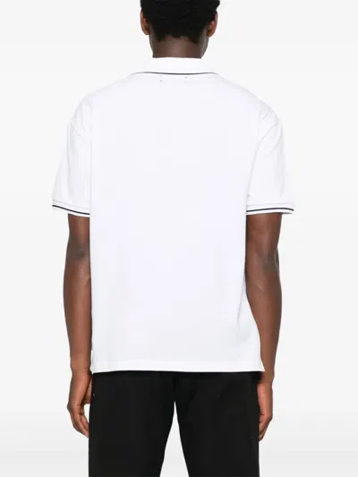 Amiri Cotton Polo Shirt In White