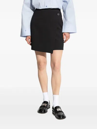 By Malene Birger Esma Asymmetric Buttoned Miniskirt