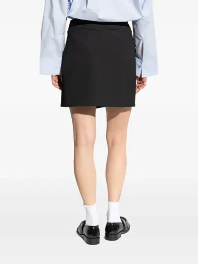 By Malene Birger Esma Asymmetric Buttoned Miniskirt