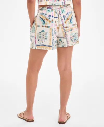 Lucky Brand The Beach Linen Blend Drawstring Shorts