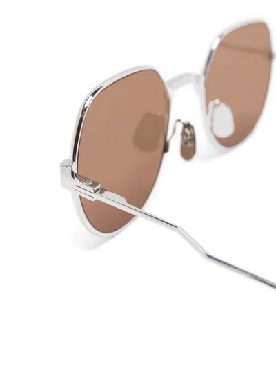 Thom Browne Round-frame Sunglasses In Brown