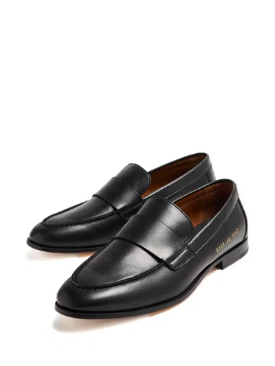 Common Projects Black Flat Loafers In Black