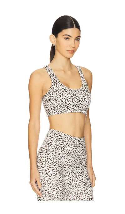 Varley Move Selma Printed Stretch-jersey Bra In Multi