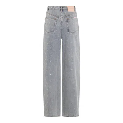 Self-portrait Crystal Embellished Denim Jeasn In Multi