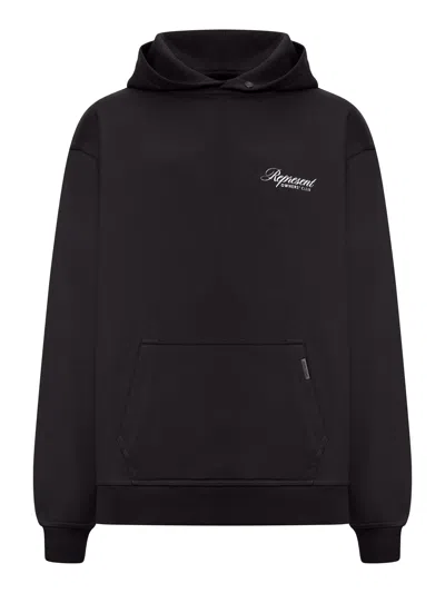 Represent Cotton Sweatshirt With Logo Print