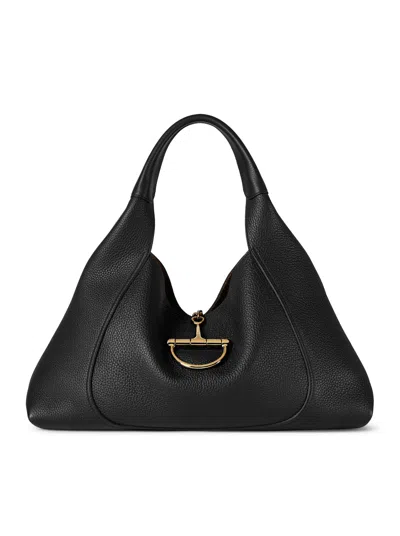 Gucci Maxi Shoulder Bag Softbit In Black