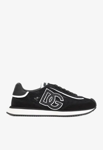 Dolce & Gabbana Dg Cushion Sneakers In Black
