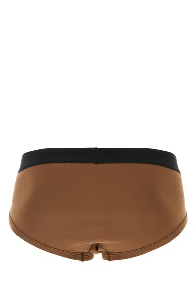 Tom Ford Brown Stretch Cotton Brief