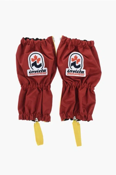 Dsquared2 Invicta Solid Color Gaiters With Embroidery