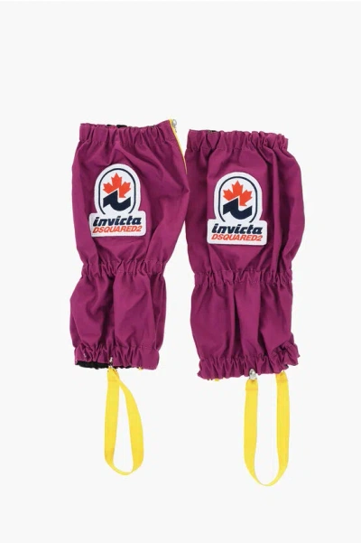 Dsquared2 Invicta Solid Color Gaiters With Embroidery