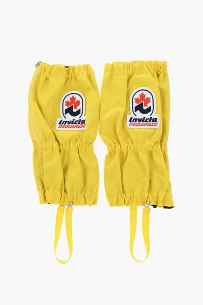 Dsquared2 Invicta Solid Color Gaiters With Embroidery