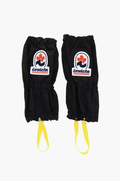 Dsquared2 Invicta Solid Color Gaiters With Embroidery