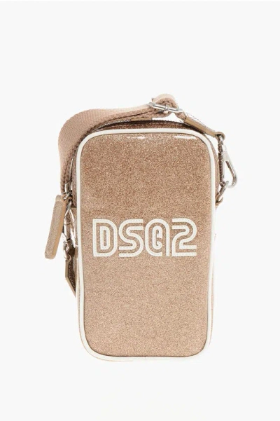 Dsquared2 Glittered Crossbody Bag With Zipped Closure