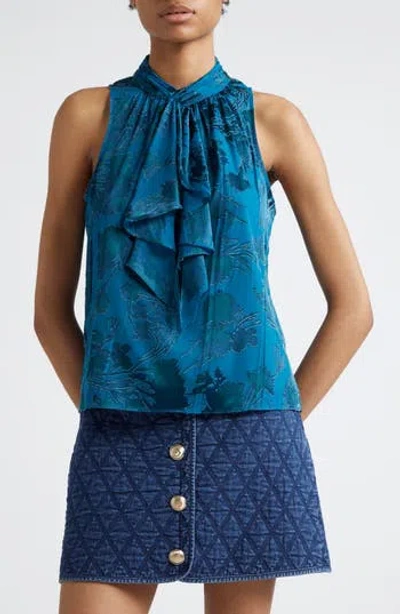 Cinq À Sept Keoni Floral Satin Burnout Top