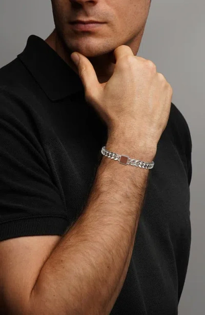 Geoffrey Beene Semiprecious Stone Curb Chain Bracelet