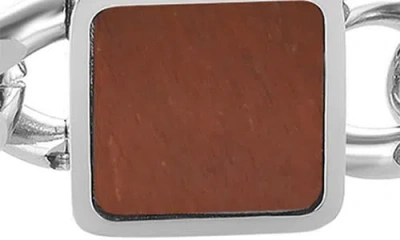 Geoffrey Beene Semiprecious Stone Curb Chain Bracelet