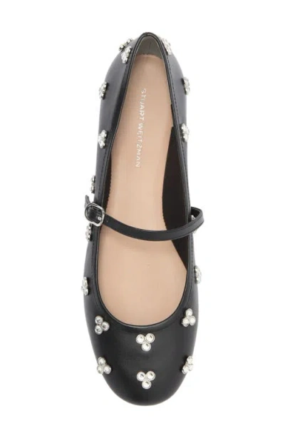 Stuart Weitzman Tammy Crystal Mary Jane Flat