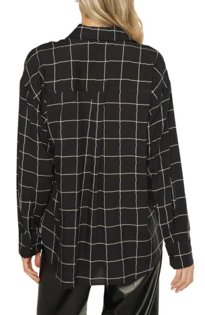 Matty M Monroe Button Front Shirt In Black