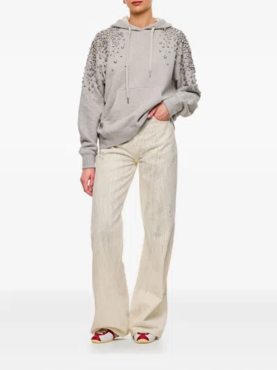 裂纹效果牛仔裤