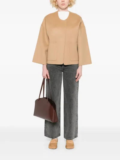By Malene Birger Jacquie Wool Jacket In Sand