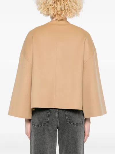 By Malene Birger Jacquie Wool Jacket In Sand