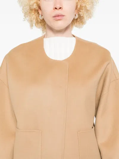 By Malene Birger Jacquie Wool Jacket In Sand