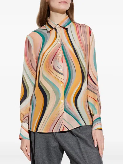 Ps By Paul Smith Ps Paul Smith Striped Knit Top In Multicolor