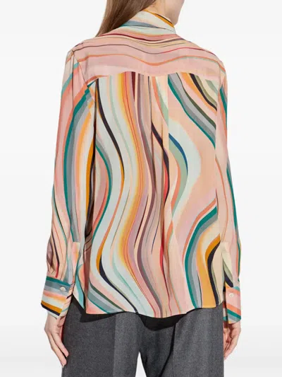 Ps By Paul Smith Ps Paul Smith Striped Knit Top In Multicolor