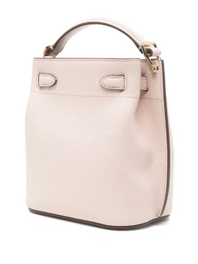 Mulberry Mini Islington Leather Bucket Bag In Blossom Pink