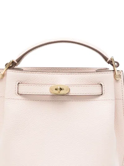 Mulberry Mini Islington Leather Bucket Bag In Blossom Pink