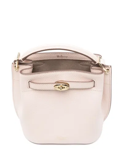 Mulberry Mini Islington Leather Bucket Bag In Blossom Pink