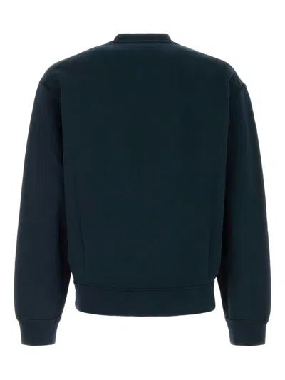 Dsquared2 Washed Grey Sweatshirt With Logo In Blue