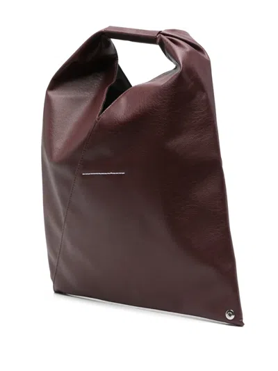 Mm6 Maison Margiela Mm6 By Maison Margiela Burgundy Small Japanese Handbag In Burgundy