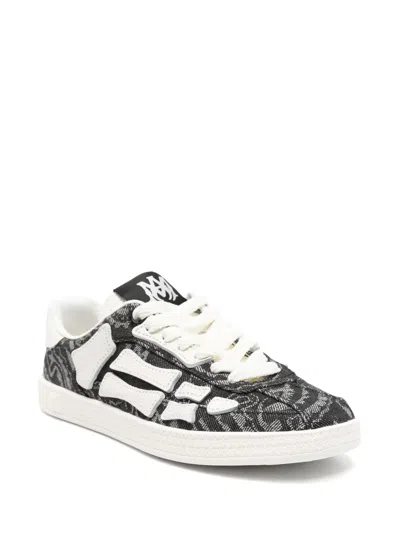 Amiri Leather Sneakers In Black