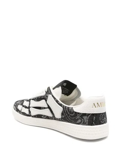 Amiri Leather Sneakers In Black