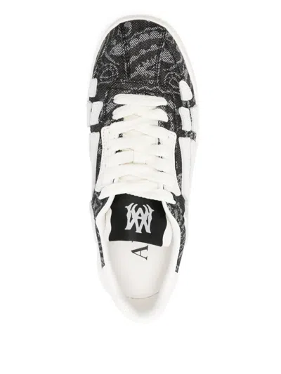 Amiri Leather Sneakers In Black