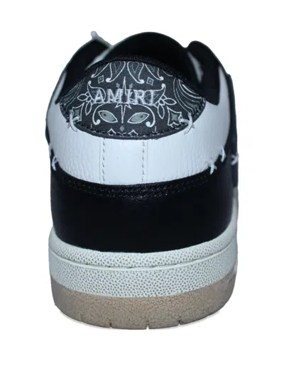 Amiri Men's Bandana Skeleton Top Low Sneakers In Black