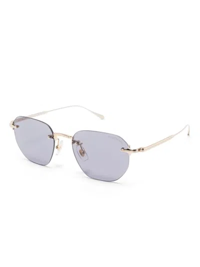 Montblanc Square-frame Sunglasses In Blue