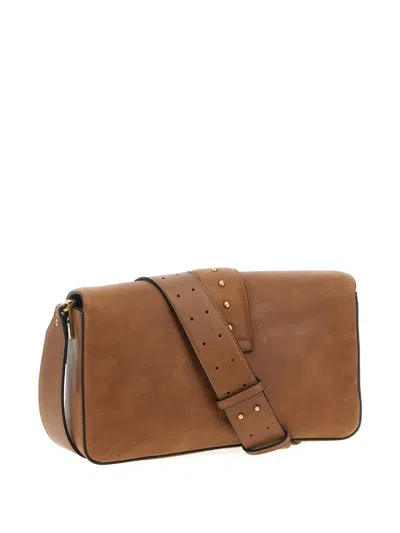 Pinko Love Bag Slouchy Medium Shoulder Bag In Brown