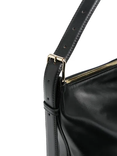 Apc A.p.c. Women Vera Leather Shoulder Bag In Black