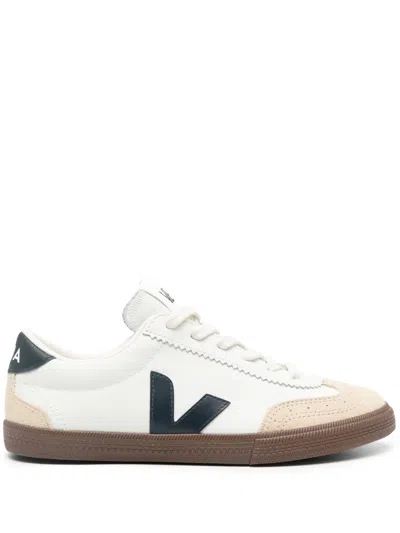 Veja Volley Sneakers With Contrasting Inserts In White