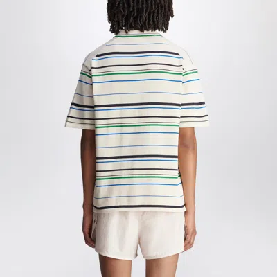 Adidas Originals Adidas X Wales Bonner Embroidered Cotton Blend Wales Bonner X Adidas Polo Shirt In Multi