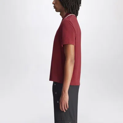 Adidas Originals Adidas X Wales Bonner Tiziano Red Terry Fabric Wales Bonner X Adidas Polo Shirt
