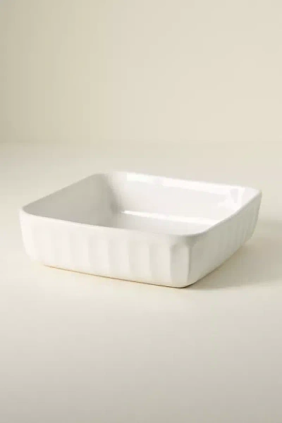 Anthropologie The Latte Stoneware Square Baking Dish: Amelie Edition In White