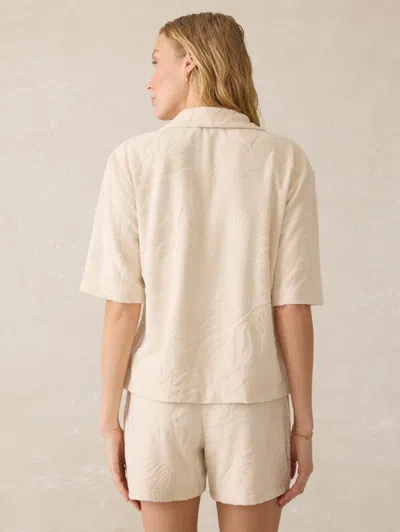 Faherty Cabana Towel Terry Camp Shirt