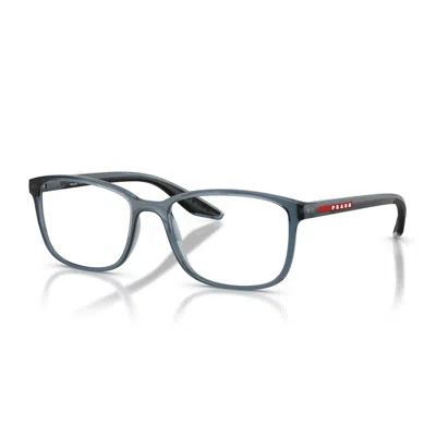 Prada Linea Rossa 55mm Pillow Optical Glasses In Gray