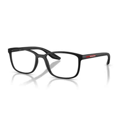 Prada Ps 07rv 1bo1o1 Nero Opaco Glasses In Black