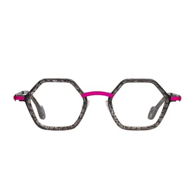 Matttew Hachi 108 Rosso/fucsia / Blu Glasses In Gray